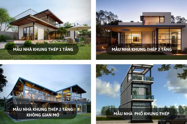 Công ty thi công mẫu nhà khung thép đẹp nhất 2022